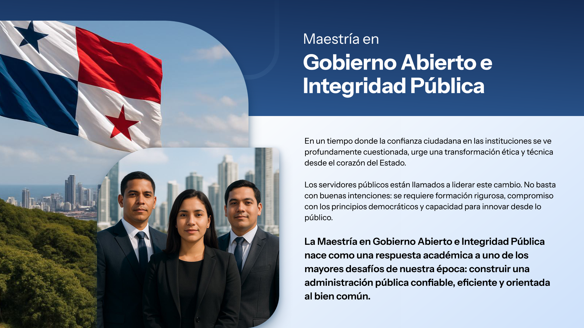 Maestría en Gobierno Abierto e Integridad Pública