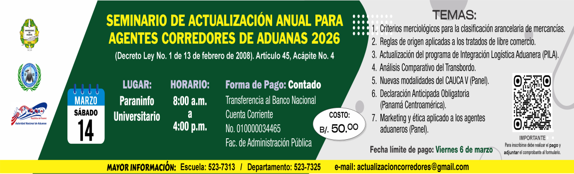 Seminario de actualización Corredores Aduaneros 2026