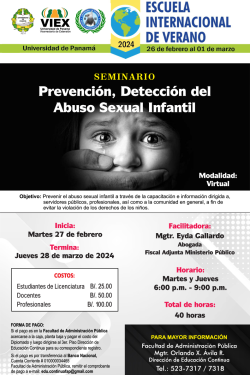Seminario "Prevención, Detección del Abuso Sexual Infantil"