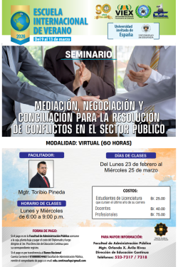 Seminario "Mediación, Negociación y Conciliación para la resolución de conflictos en el sector Público"